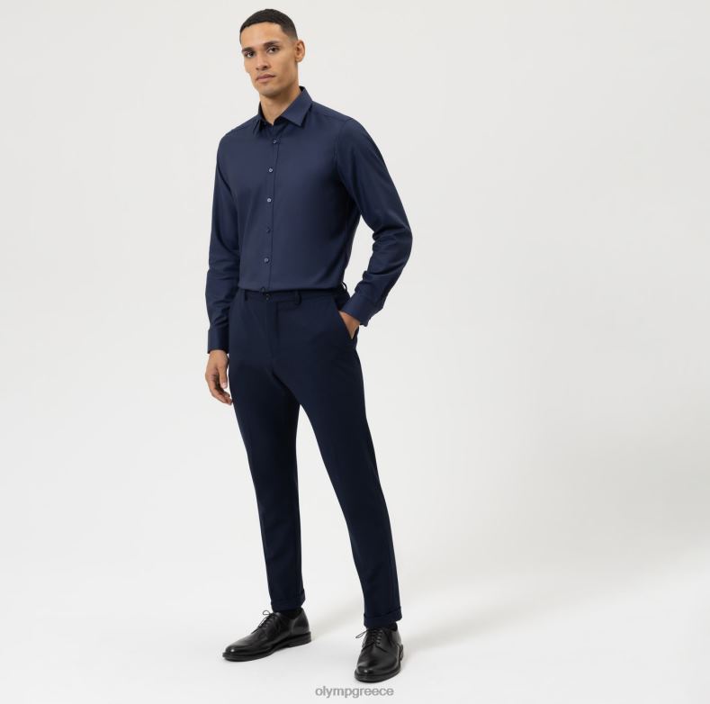 OLYMP Επίπεδο πέντε εφαρμογή σώματος, επαγγελματικό πουκάμισο, new york kent, midnight blue H240R495 είδη ένδυσης