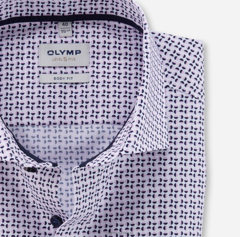 OLYMP Επίπεδο πέντε εφαρμογή σώματος, επαγγελματικό πουκάμισο, royal kent, τριαντάφυλλο H240R516 είδη ένδυσης