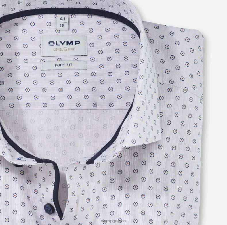 OLYMP Επίπεδο πέντε εφαρμογή σώματος, επαγγελματικό πουκάμισο, royal kent, γκρι H240R660 είδη ένδυσης