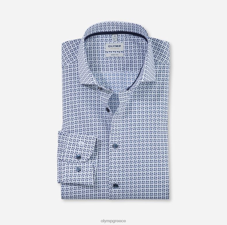 OLYMP Επίπεδο πέντε εφαρμογή σώματος, επαγγελματικό πουκάμισο, royal kent, γκρι H240R668 είδη ένδυσης