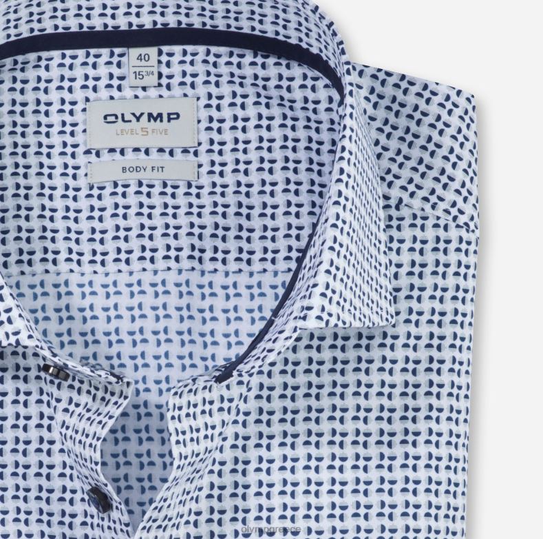 OLYMP Επίπεδο πέντε εφαρμογή σώματος, επαγγελματικό πουκάμισο, royal kent, γκρι H240R668 είδη ένδυσης