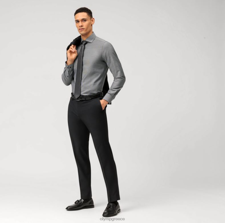 OLYMP Εφαρμογή σώματος πέντε επιπέδου, επαγγελματικό πουκάμισο, royal kent, μαύρο H240R689 είδη ένδυσης