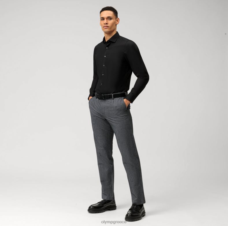 OLYMP Εφαρμογή σώματος πέντε επιπέδου, επαγγελματικό πουκάμισο, royal kent, μαύρο H240R795 είδη ένδυσης