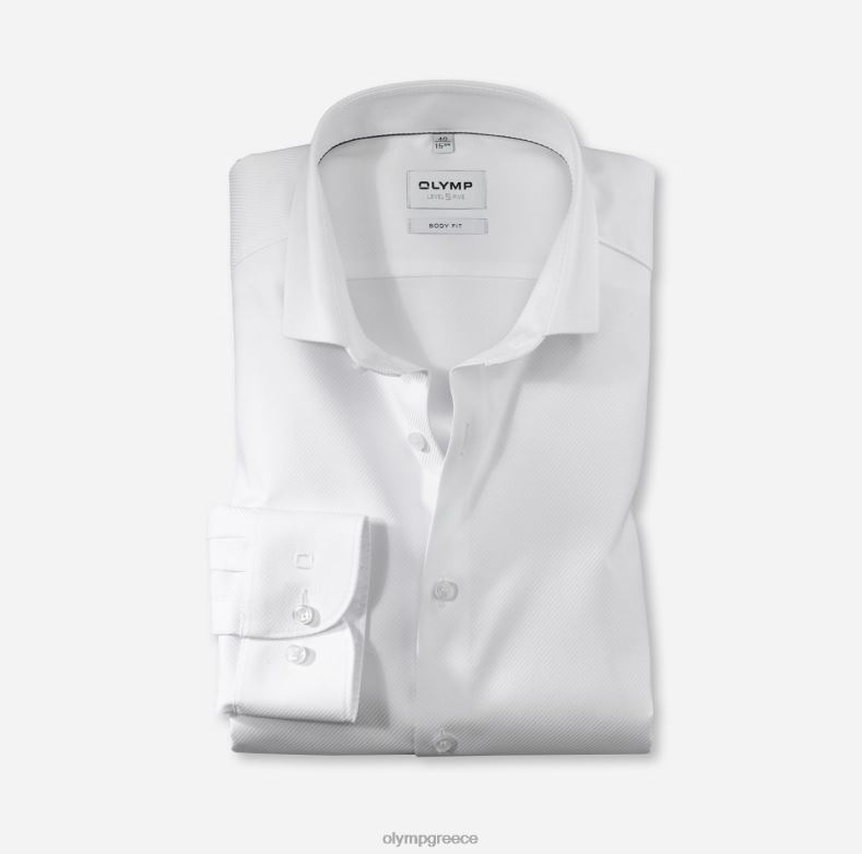 OLYMP Εφαρμογή σώματος πέντε επιπέδου, επαγγελματικό πουκάμισο, μακρυμάνικο έξτρα μακρύ, royal kent, λευκό H240R858 είδη ένδυσης