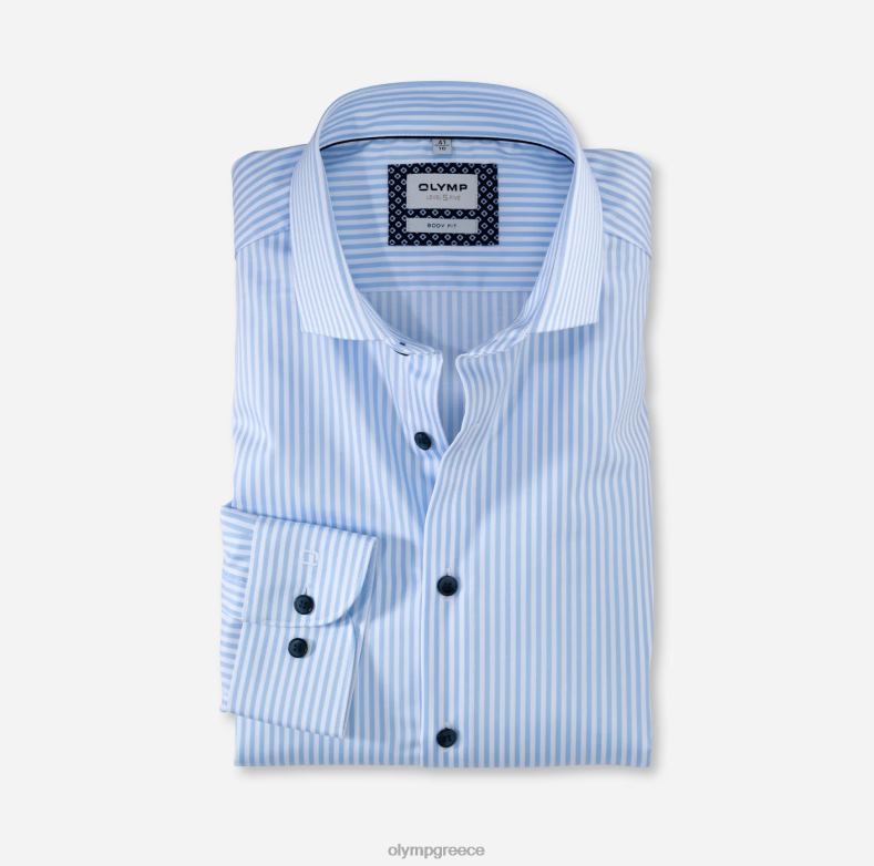 OLYMP Επίπεδο πέντε, επαγγελματικό πουκάμισο, μακρυμάνικο έξτρα μακρύ, royal kent, μπλέ H240R875 είδη ένδυσης