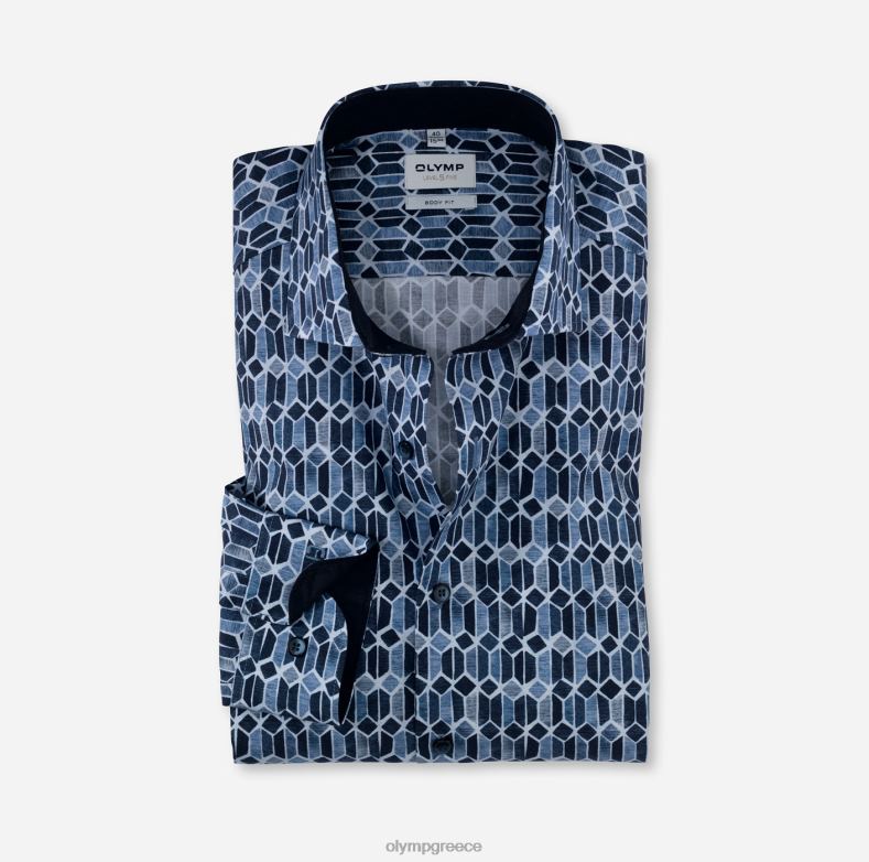 OLYMP Επίπεδο πέντε εφαρμογή σώματος, επαγγελματικό πουκάμισο, royal kent, bleu H240R721 είδη ένδυσης