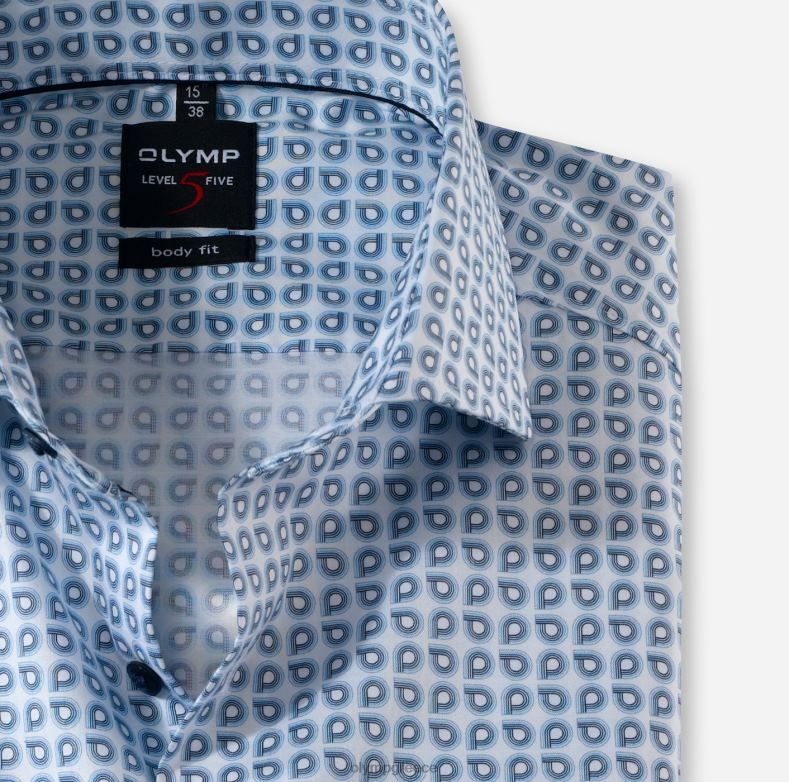 OLYMP Επίπεδο πέντε εφαρμογή σώματος, επαγγελματικό πουκάμισο, royal kent, bleu H240R818 είδη ένδυσης