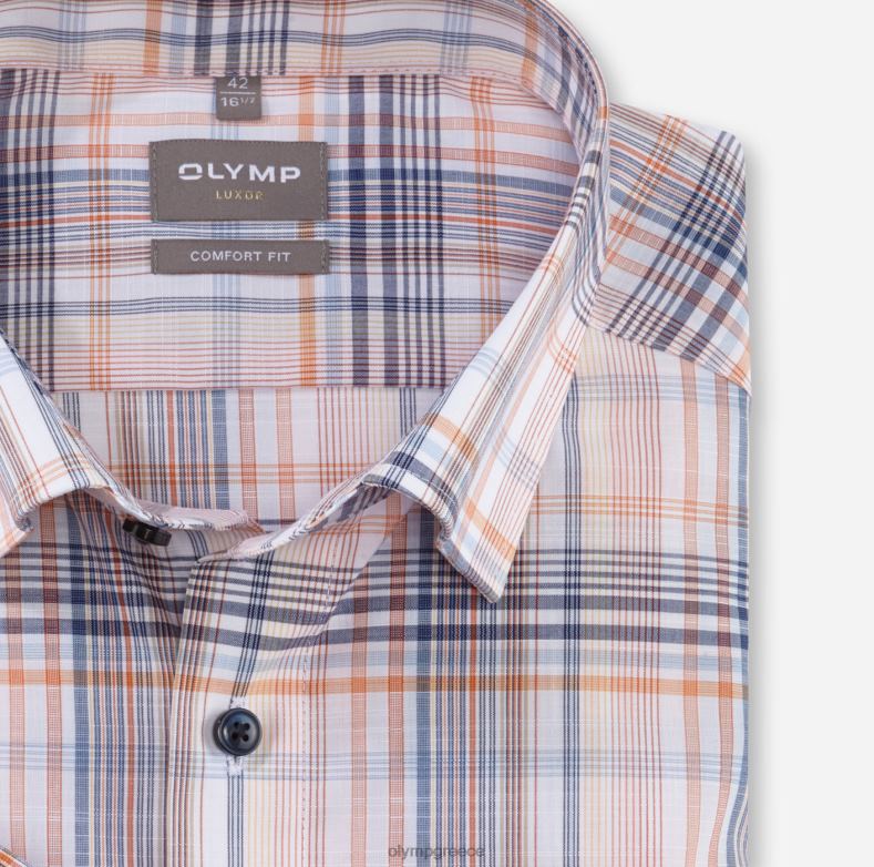 OLYMP Luxor comfort fit, επαγγελματικό πουκάμισο, κάτω από τα κουμπιά, μανταρίνι H240R1542 είδη ένδυσης