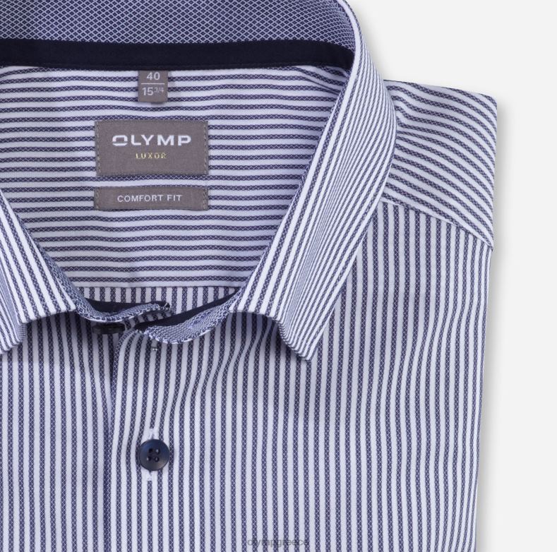 OLYMP Luxor comfort fit, επαγγελματικό πουκάμισο, κάτω από τα κουμπιά, marine H240R1516 είδη ένδυσης