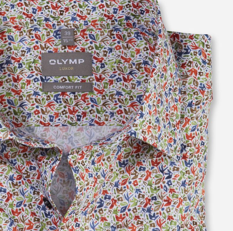 OLYMP Luxor comfort fit, επαγγελματικό πουκάμισο, new kent, πορτοκαλί H240R1543 είδη ένδυσης