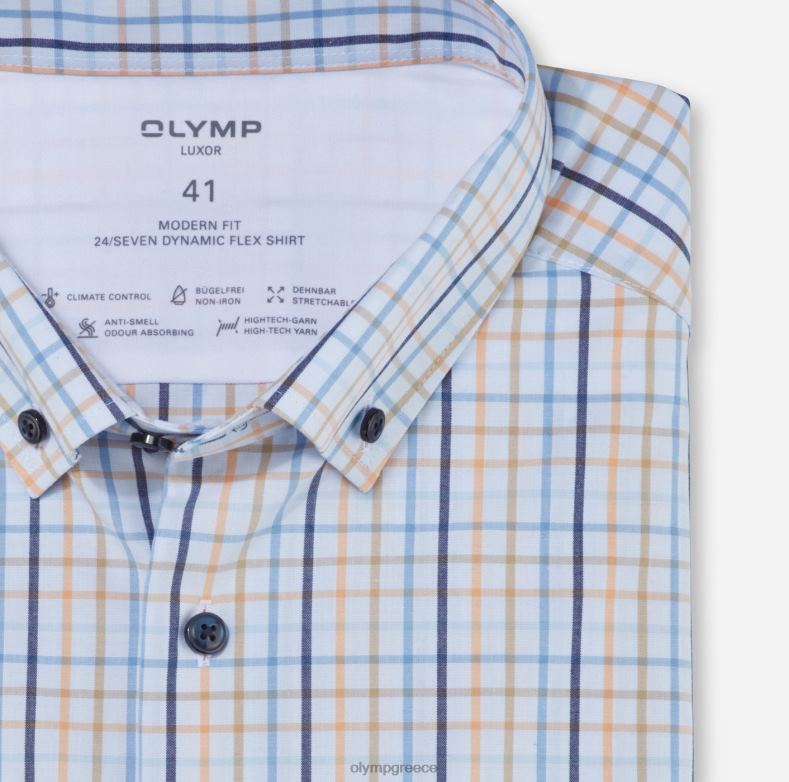 OLYMP luxor 24/seven μοντέρνα εφαρμογή, επαγγελματικό πουκάμισο, με κουμπιά, μανταρίνι H240R1167 είδη ένδυσης