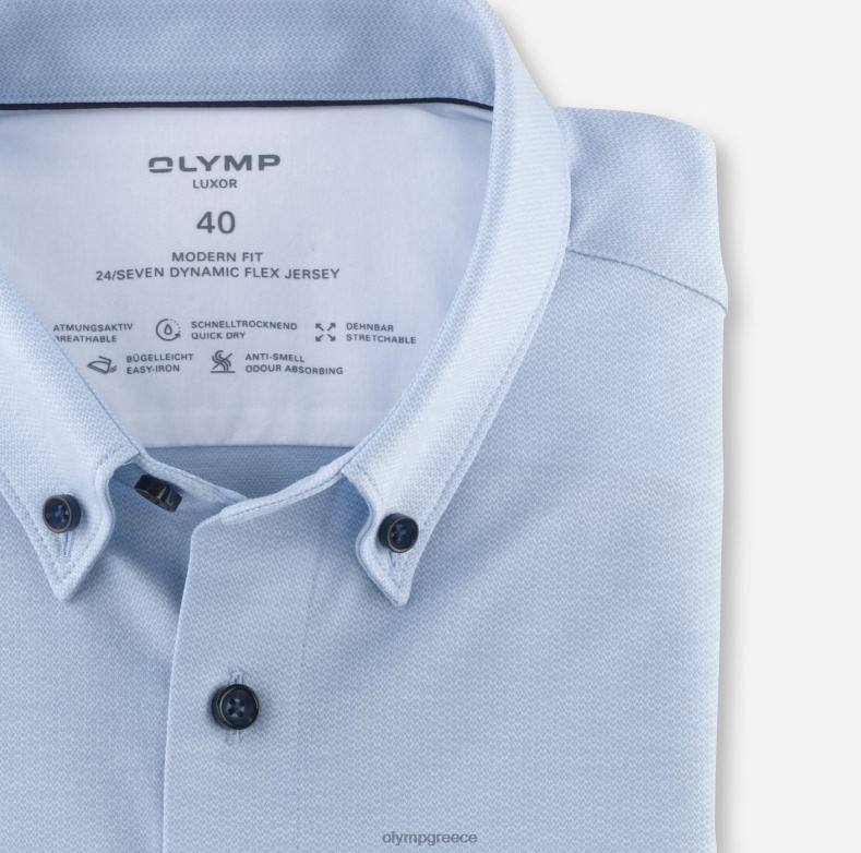 OLYMP luxor 24/seven μοντέρνα εφαρμογή, επαγγελματικό πουκάμισο, με κουμπί, μπλέ H240R1327 είδη ένδυσης