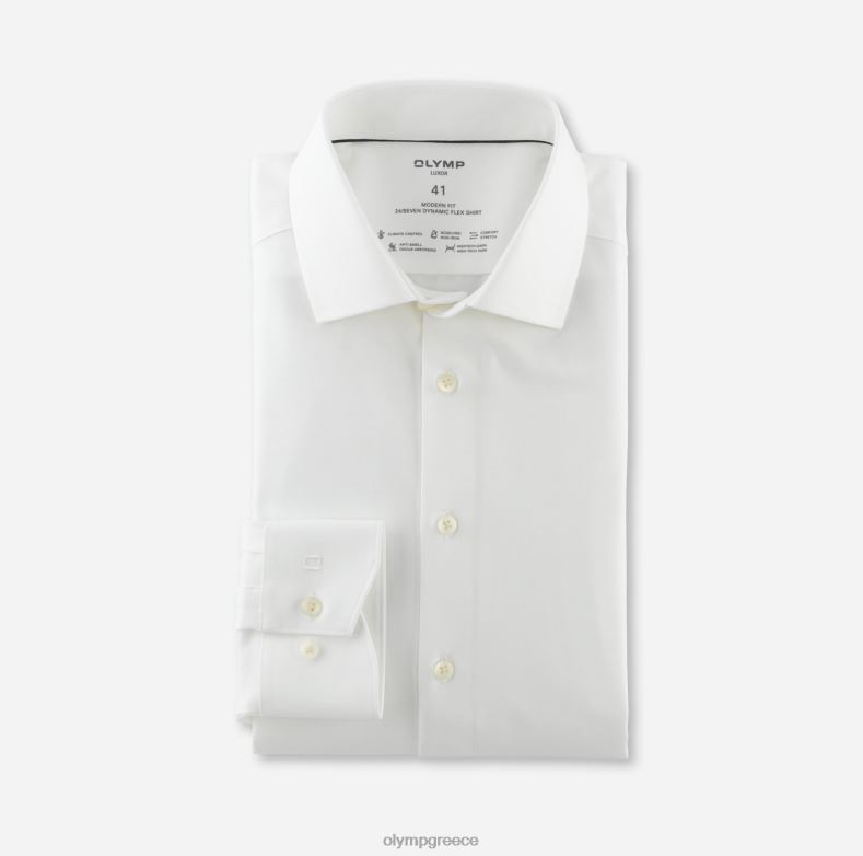 OLYMP luxor 24/seven μοντέρνα εφαρμογή, επαγγελματικό πουκάμισο, global kent, ανοιχτό μπεζ H240R1010 είδη ένδυσης