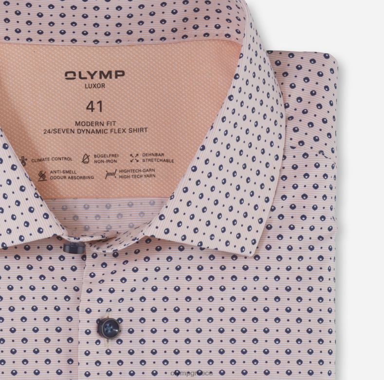 OLYMP luxor 24/seven μοντέρνα εφαρμογή, επαγγελματικό πουκάμισο, global kent, μανταρίνι H240R1166 είδη ένδυσης