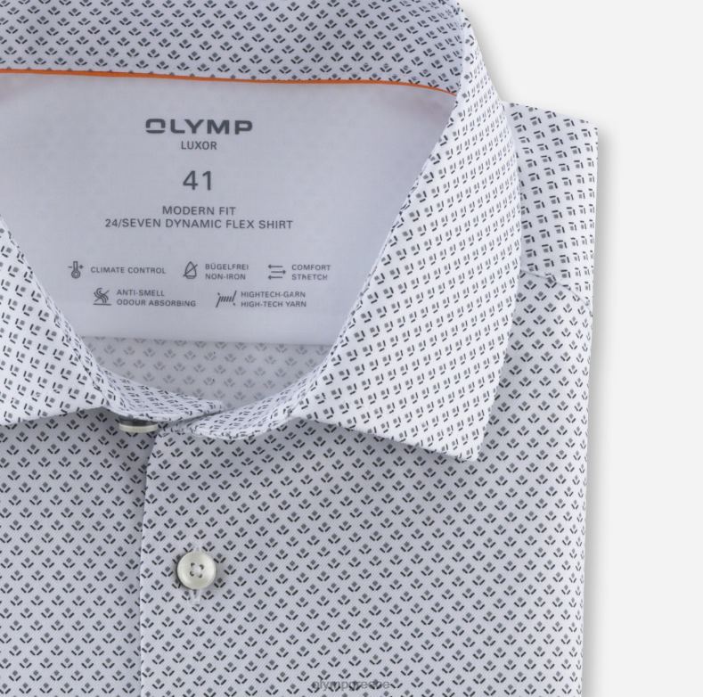 OLYMP luxor 24/seven μοντέρνα εφαρμογή, επαγγελματικό πουκάμισο, global kent, μαύρο H240R1305 είδη ένδυσης