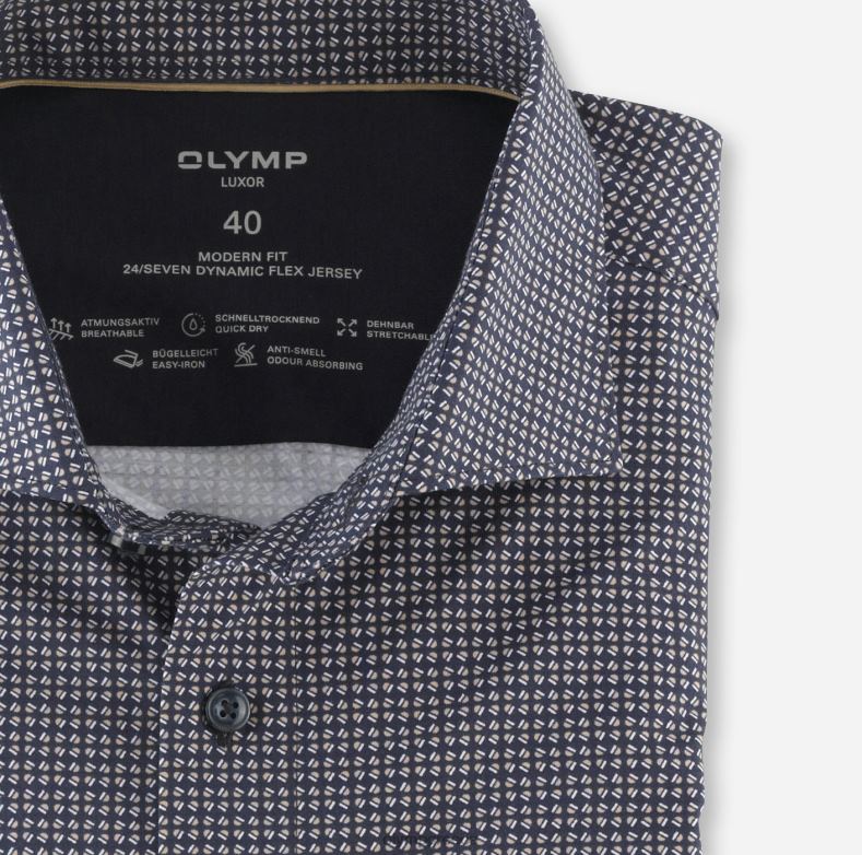 OLYMP luxor 24/seven μοντέρνα εφαρμογή, επαγγελματικό πουκάμισο, kent, φυσικό H240R1098 είδη ένδυσης