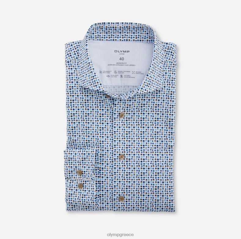 OLYMP luxor 24/seven μοντέρνα εφαρμογή, επαγγελματικό πουκάμισο, kent, φυσικό H240R1126 είδη ένδυσης