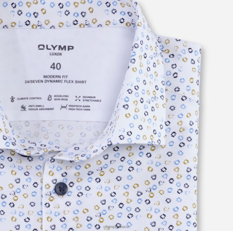 OLYMP luxor 24/seven μοντέρνα εφαρμογή, επαγγελματικό πουκάμισο, μοντέρνο kent, lime H240R1119 είδη ένδυσης