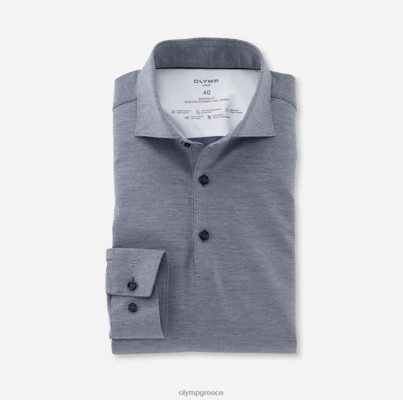 OLYMP luxor 24/seven μοντέρνα εφαρμογή, επαγγελματικό πουκάμισο, kent, marine H240R1143 είδη ένδυσης
