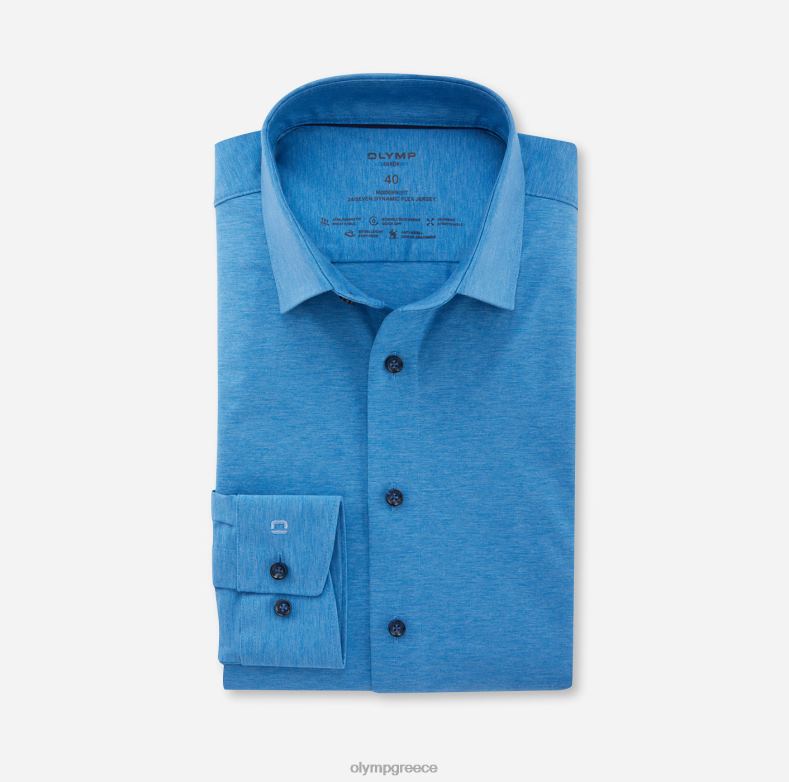 OLYMP luxor 24/seven μοντέρνα εφαρμογή, επαγγελματικό πουκάμισο, new kent, μπλε H240R1235 είδη ένδυσης