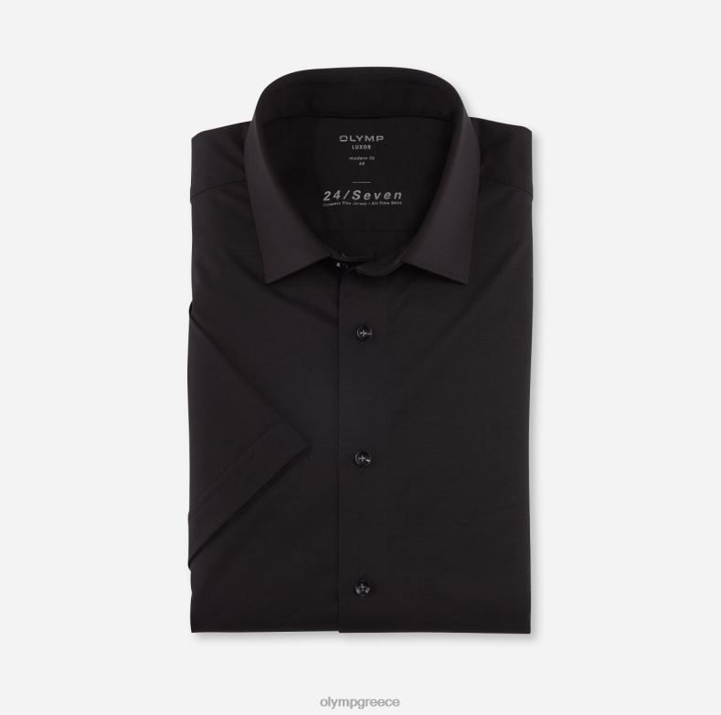 OLYMP luxor 24/seven μοντέρνα εφαρμογή, επαγγελματικό πουκάμισο, new kent, μαύρο H240R976 είδη ένδυσης