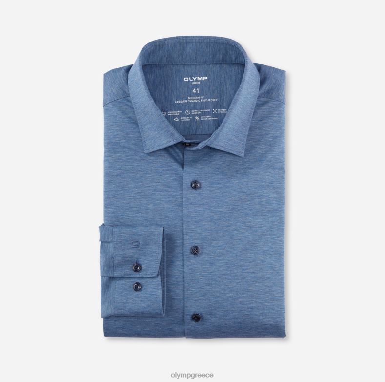 OLYMP luxor 24/seven μοντέρνα εφαρμογή, επαγγελματικό πουκάμισο, new kent, bleu H240R1078 είδη ένδυσης