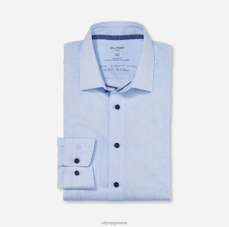 OLYMP luxor 24/seven μοντέρνα εφαρμογή, επαγγελματικό πουκάμισο, new kent, bleu H240R1091 είδη ένδυσης