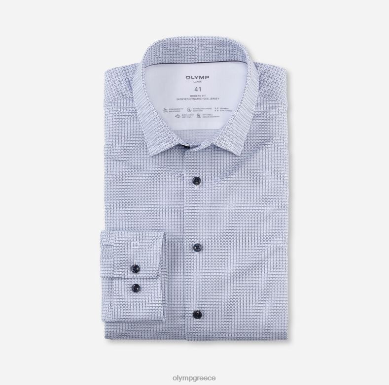 OLYMP luxor 24/seven μοντέρνα εφαρμογή, επαγγελματικό πουκάμισο, new kent, bleu H240R1275 είδη ένδυσης