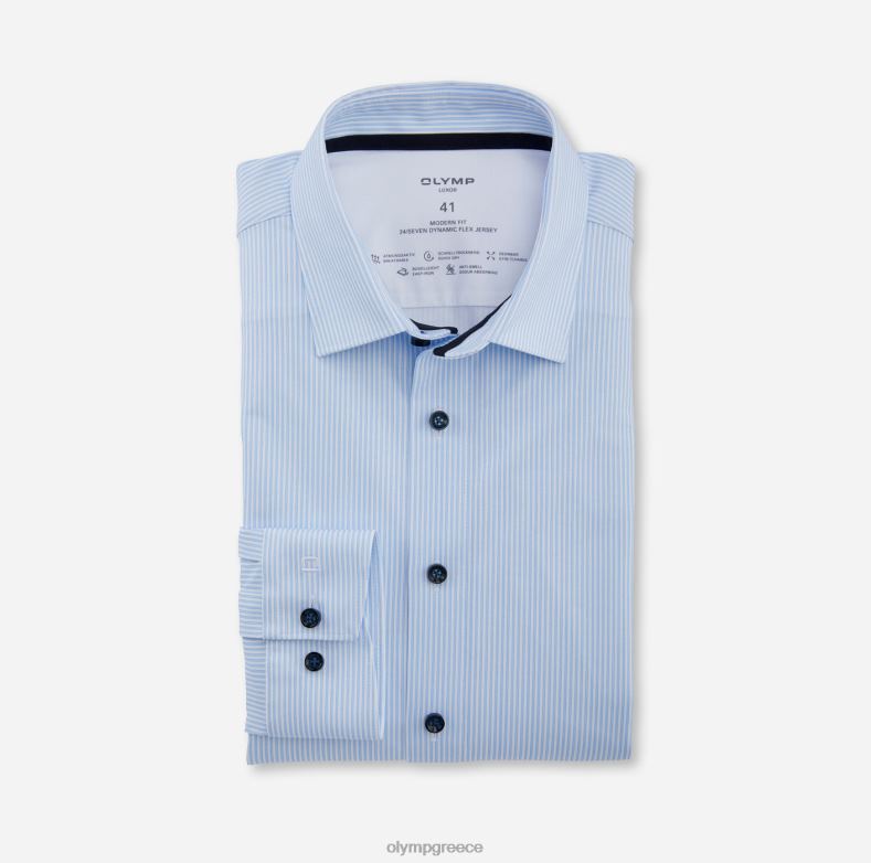 OLYMP luxor 24/seven μοντέρνα εφαρμογή, επαγγελματικό πουκάμισο, new kent, bleu H240R997 είδη ένδυσης