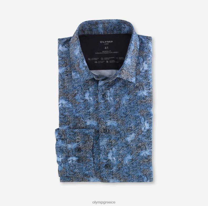 OLYMP luxor 24/seven μοντέρνα εφαρμογή, επαγγελματικό πουκάμισο, new kent, marine H240R1303 είδη ένδυσης