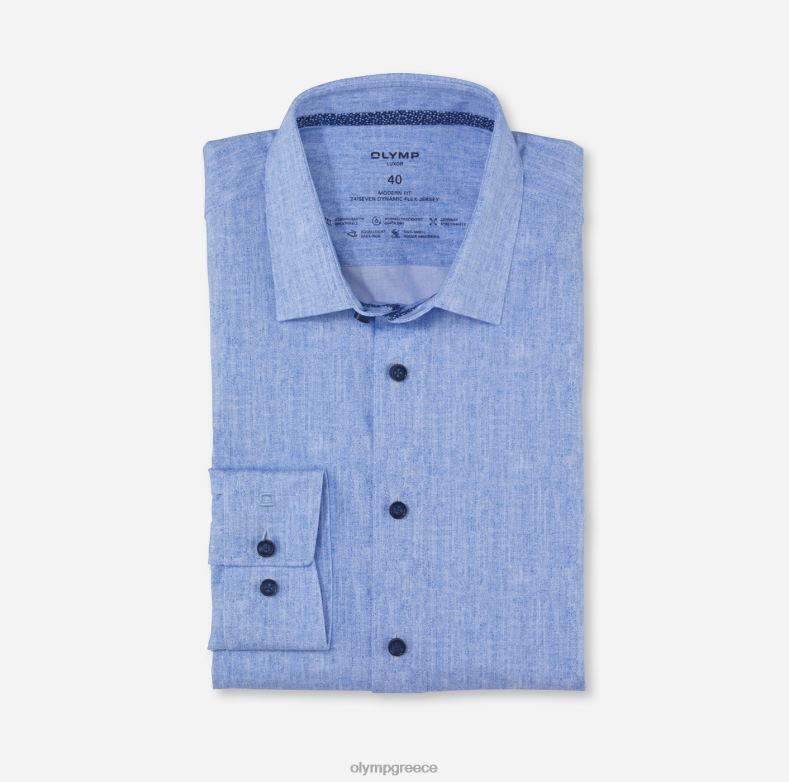 OLYMP luxor 24/seven μοντέρνα εφαρμογή, επαγγελματικό πουκάμισο, new kent, royal H240R1140 είδη ένδυσης