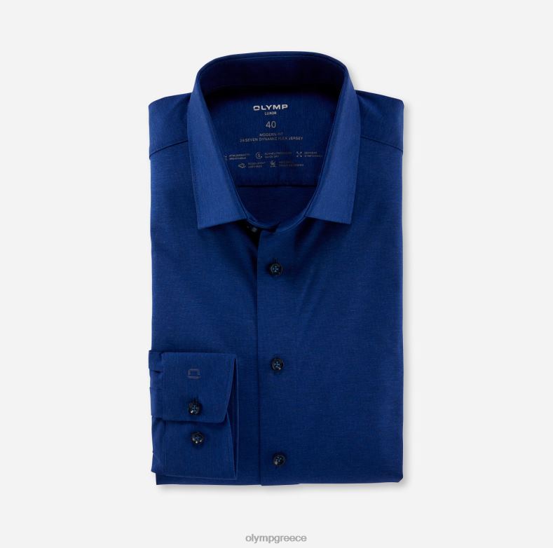 OLYMP luxor 24/seven μοντέρνα εφαρμογή, επαγγελματικό πουκάμισο, new kent, royal H240R1188 είδη ένδυσης