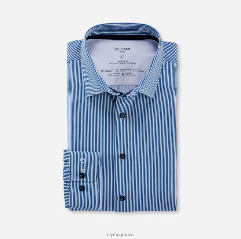 OLYMP luxor 24/seven μοντέρνα εφαρμογή, επαγγελματικό πουκάμισο, new kent, royal H240R938 είδη ένδυσης