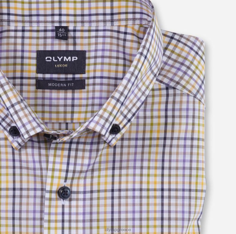 OLYMP luxor μοντέρνα εφαρμογή, επαγγελματικό πουκάμισο, με κουμπί, λάιμ H240R1045 είδη ένδυσης