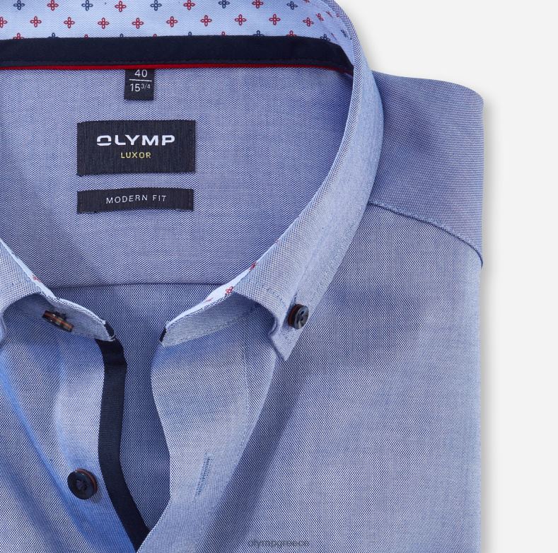 OLYMP luxor μοντέρνα εφαρμογή, επαγγελματικό πουκάμισο, με κουμπί, μπλε καπνού H240R1309 είδη ένδυσης
