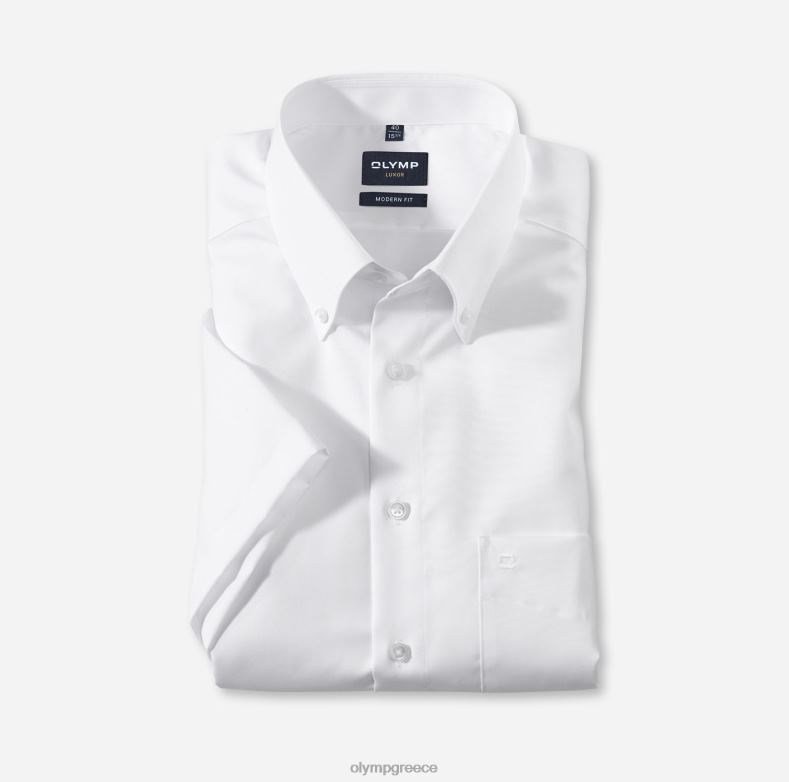 OLYMP luxor μοντέρνα εφαρμογή, επαγγελματικό πουκάμισο, με κουμπί, λευκό H240R1379 είδη ένδυσης