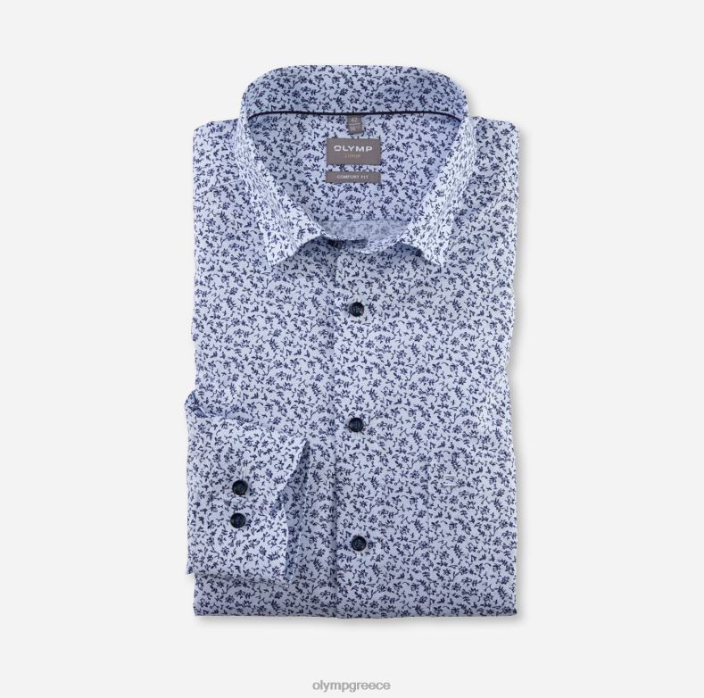 OLYMP luxor comfort fit, επαγγελματικό πουκάμισο, κάτω από τα κουμπιά, μπλέ H240R1595 είδη ένδυσης