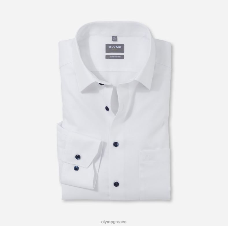 OLYMP luxor comfort fit, επαγγελματικό πουκάμισο, νέο kent, λευκό H240R1517 είδη ένδυσης