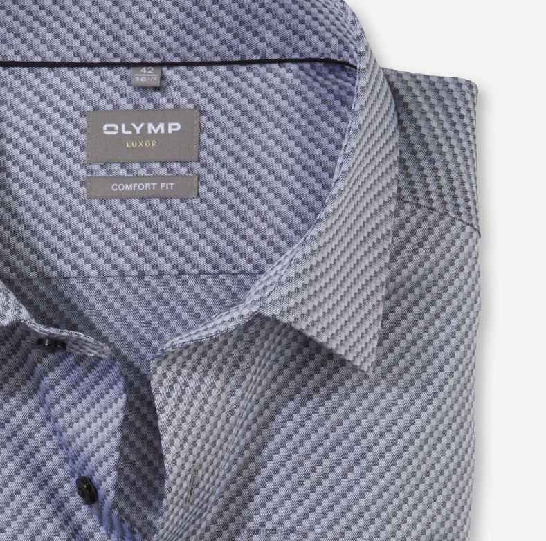 OLYMP luxor comfort fit, επαγγελματικό πουκάμισο, νέο kent, μαύρο H240R1606 είδη ένδυσης