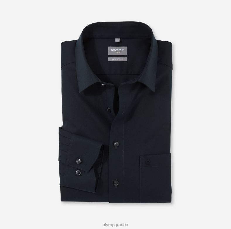OLYMP luxor comfort fit, επαγγελματικό πουκάμισο, νέο kent, μαύρο H240R1640 είδη ένδυσης