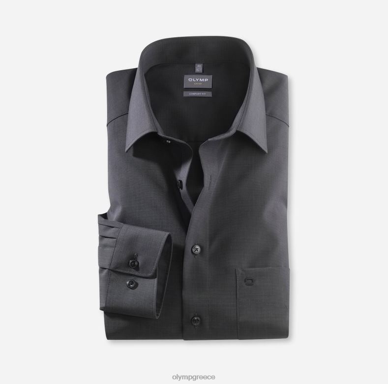 OLYMP luxor comfort fit, επαγγελματικό πουκάμισο, νέο kent, μαύρο H240R1690 είδη ένδυσης
