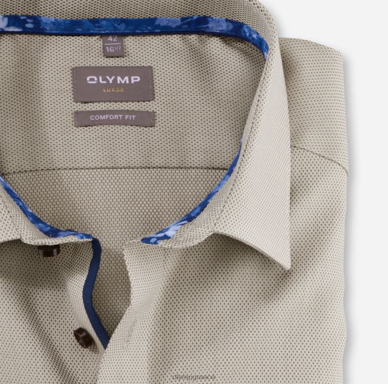 OLYMP luxor comfort fit, επαγγελματικό πουκάμισο, μακρύ μανίκι έξτρα μακρύ, νέο kent, φυσικό H240R1698 είδη ένδυσης