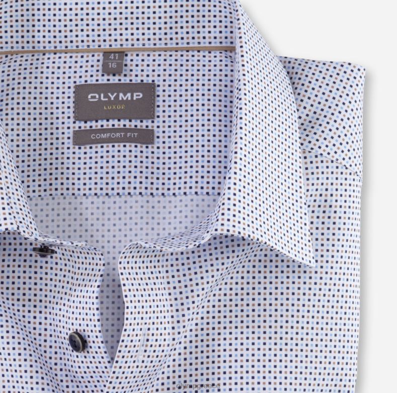 OLYMP luxor comfort fit, επαγγελματικό πουκάμισο, μακρύ μανίκι έξτρα μακρύ, νέο kent, φυσικό H240R1700 είδη ένδυσης