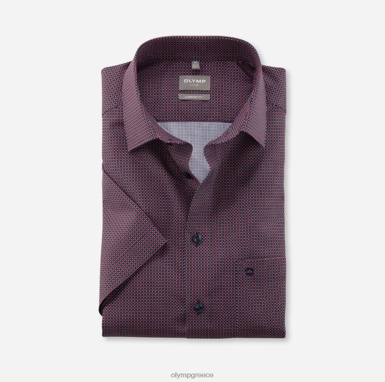 OLYMP luxor comfort fit, επαγγελματικό πουκάμισο, new kent, κόκκινο H240R1569 είδη ένδυσης