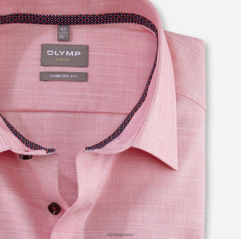 OLYMP luxor comfort fit, επαγγελματικό πουκάμισο, new kent, κόκκινο H240R1629 είδη ένδυσης