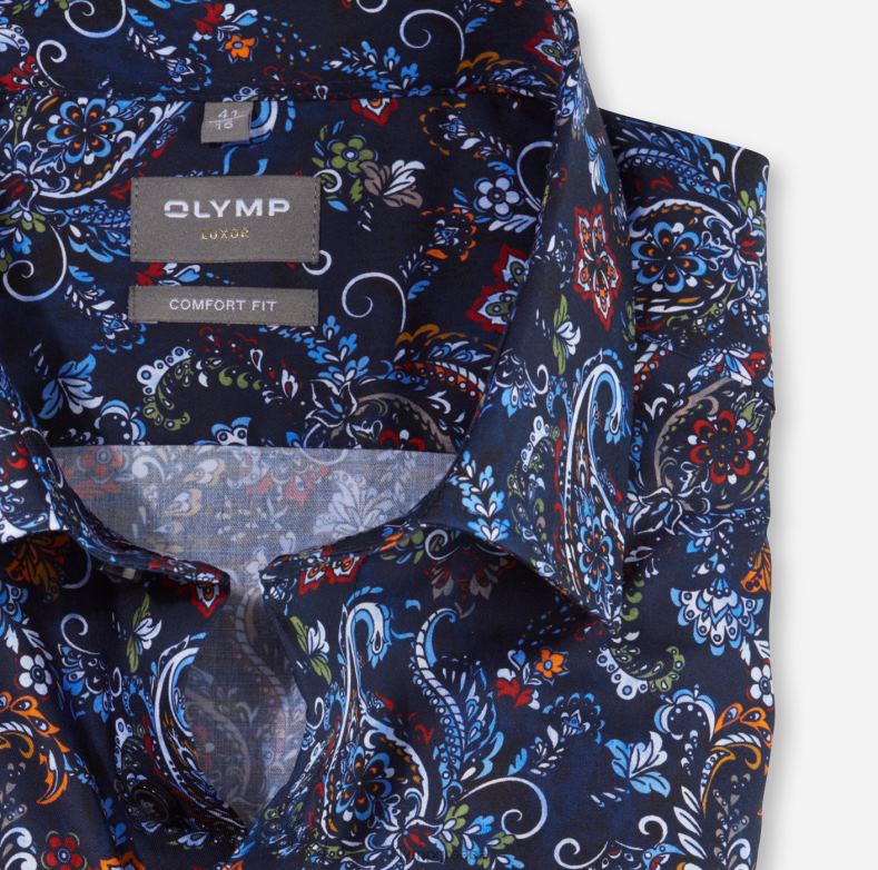 OLYMP luxor comfort fit, επαγγελματικό πουκάμισο, new kent, marine H240R1604 είδη ένδυσης