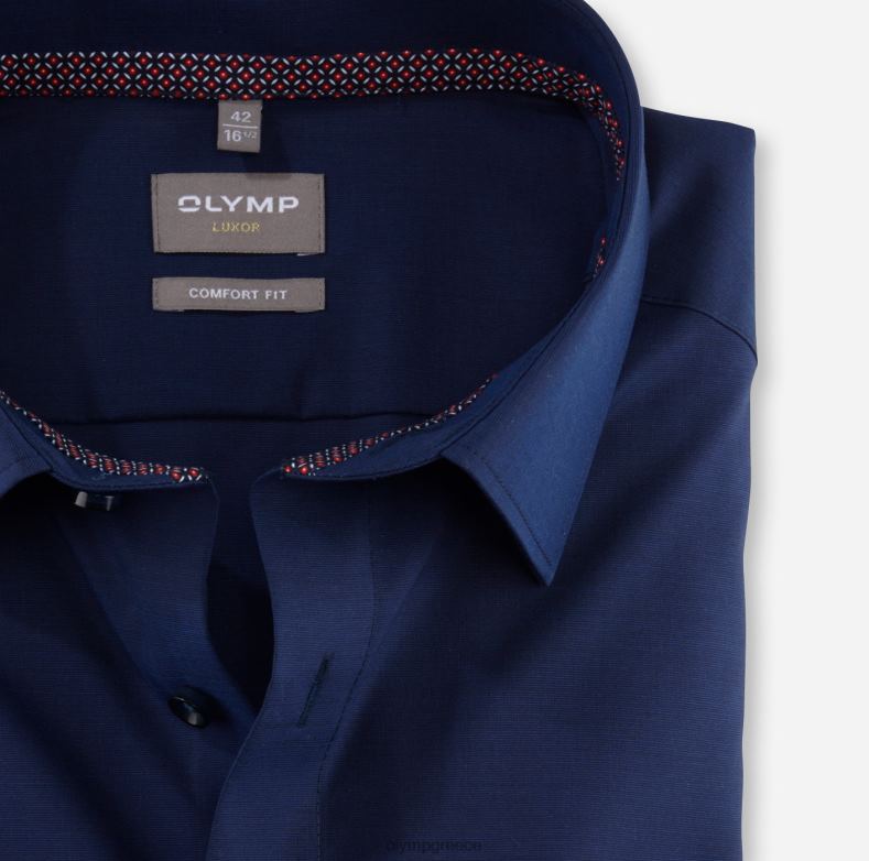 OLYMP luxor comfort fit, επαγγελματικό πουκάμισο, new kent, midnight blue H240R1647 είδη ένδυσης
