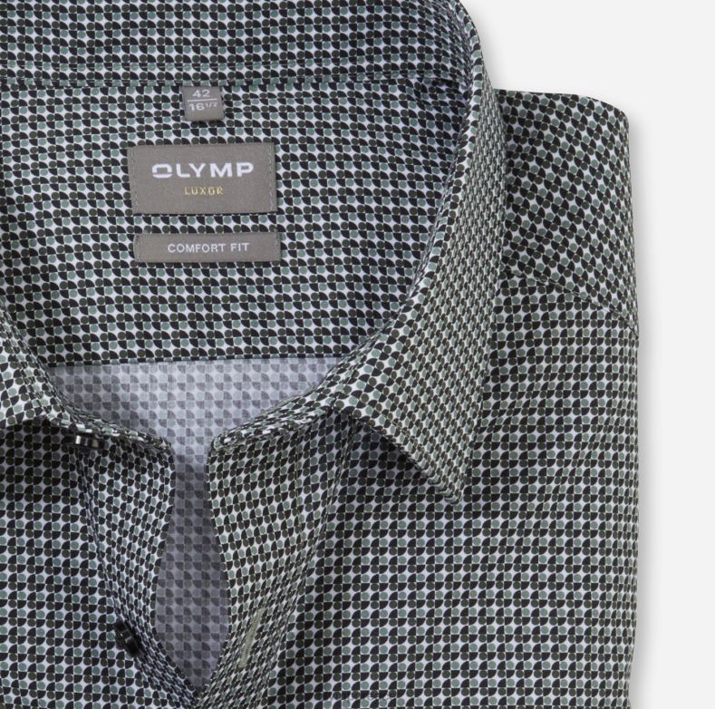 OLYMP luxor comfort fit, επαγγελματικό πουκάμισο, new kent, olive H240R1657 είδη ένδυσης