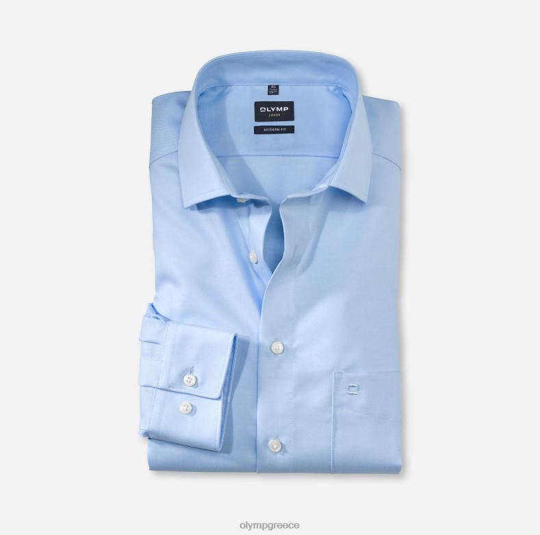OLYMP luxor μοντέρνα εφαρμογή, επαγγελματικό πουκάμισο, global kent, γαλάζιο H240R1002 είδη ένδυσης