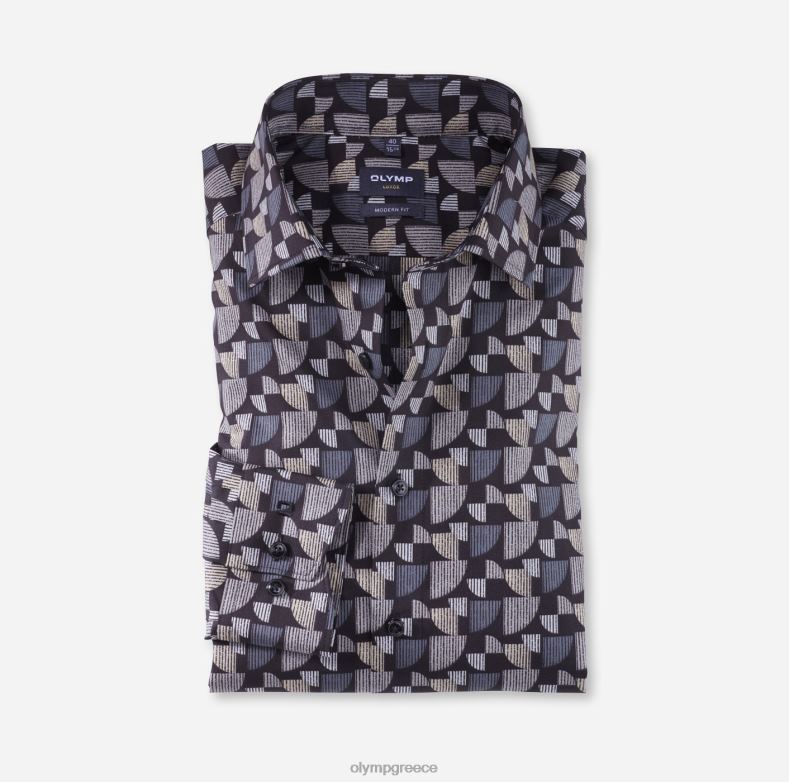 OLYMP luxor μοντέρνα εφαρμογή, επαγγελματικό πουκάμισο, global kent, γκρι H240R1003 είδη ένδυσης